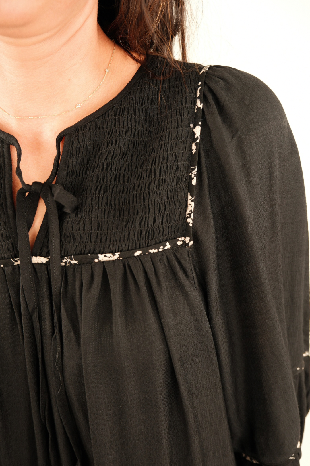 Midnight Rodeo Smocked Dress