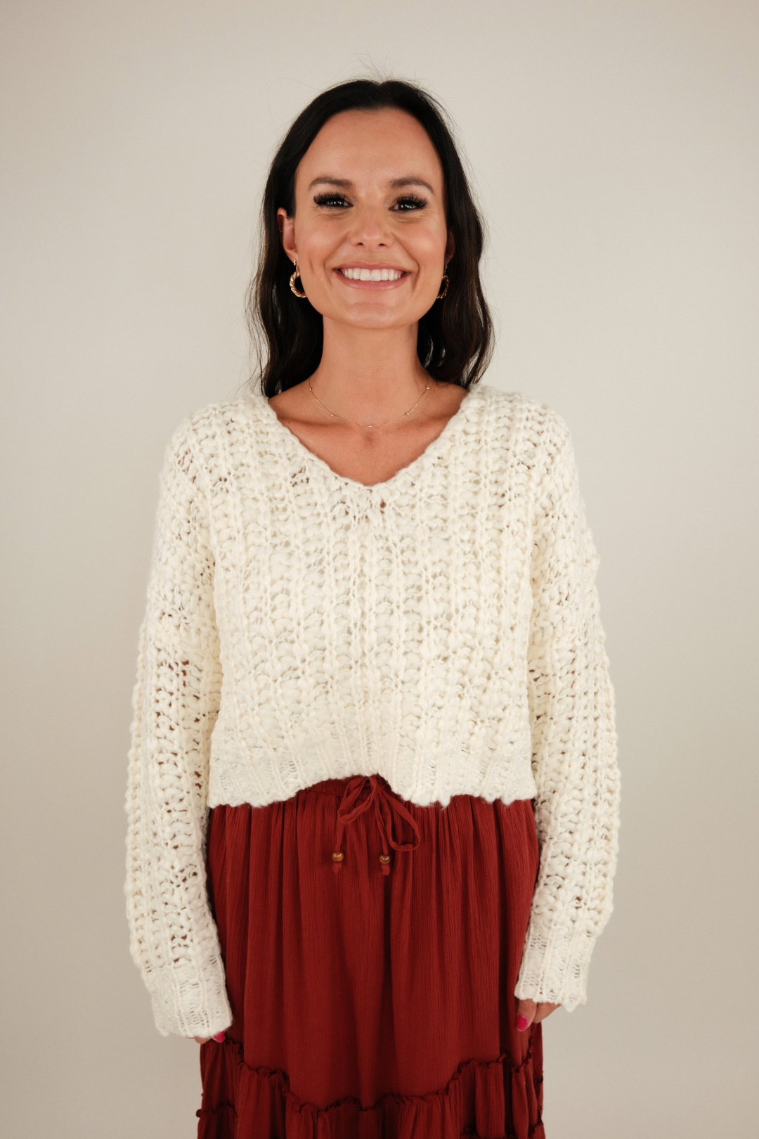 Saddlebrook Knit Cropped Sweater