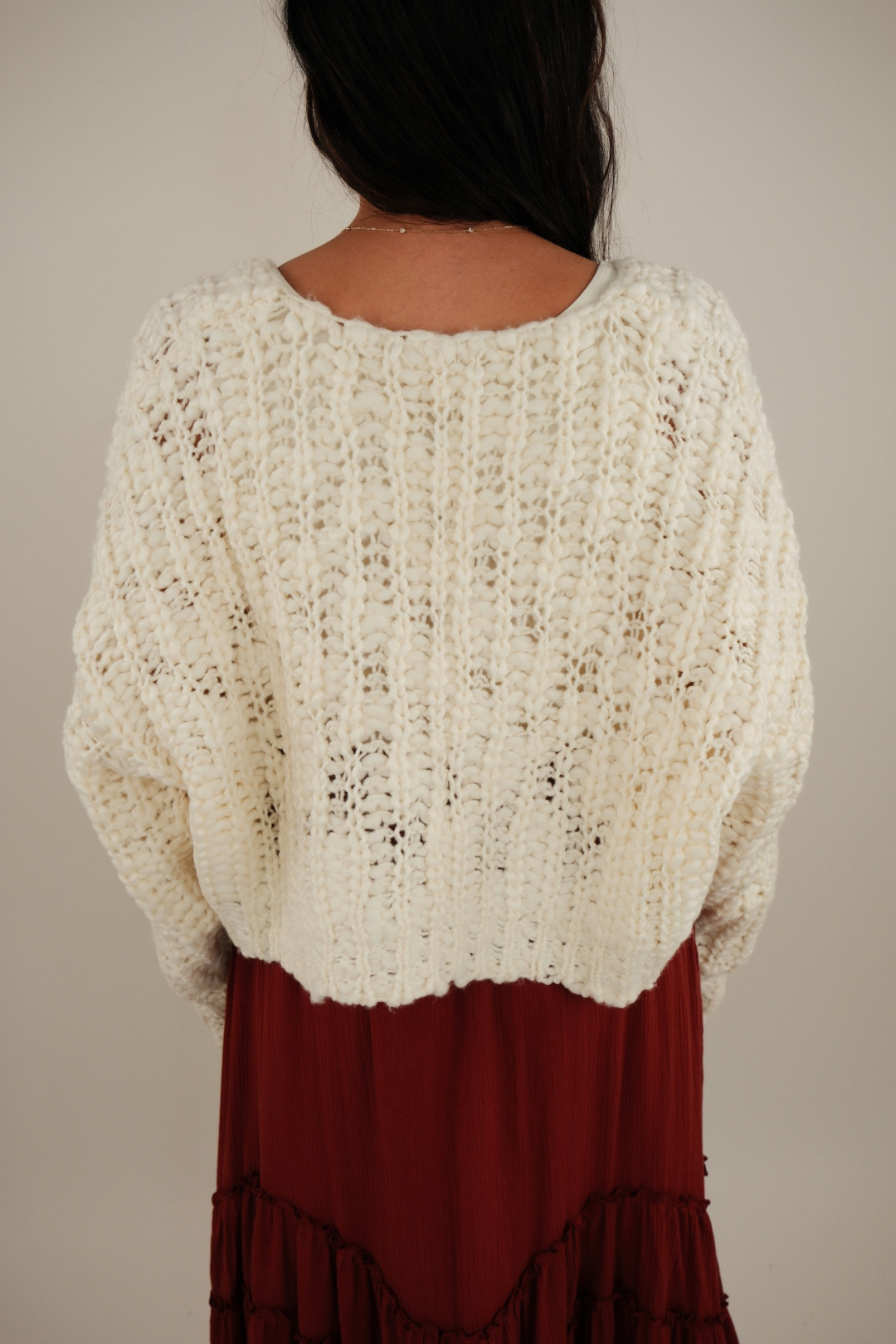 Saddlebrook Knit Cropped Sweater