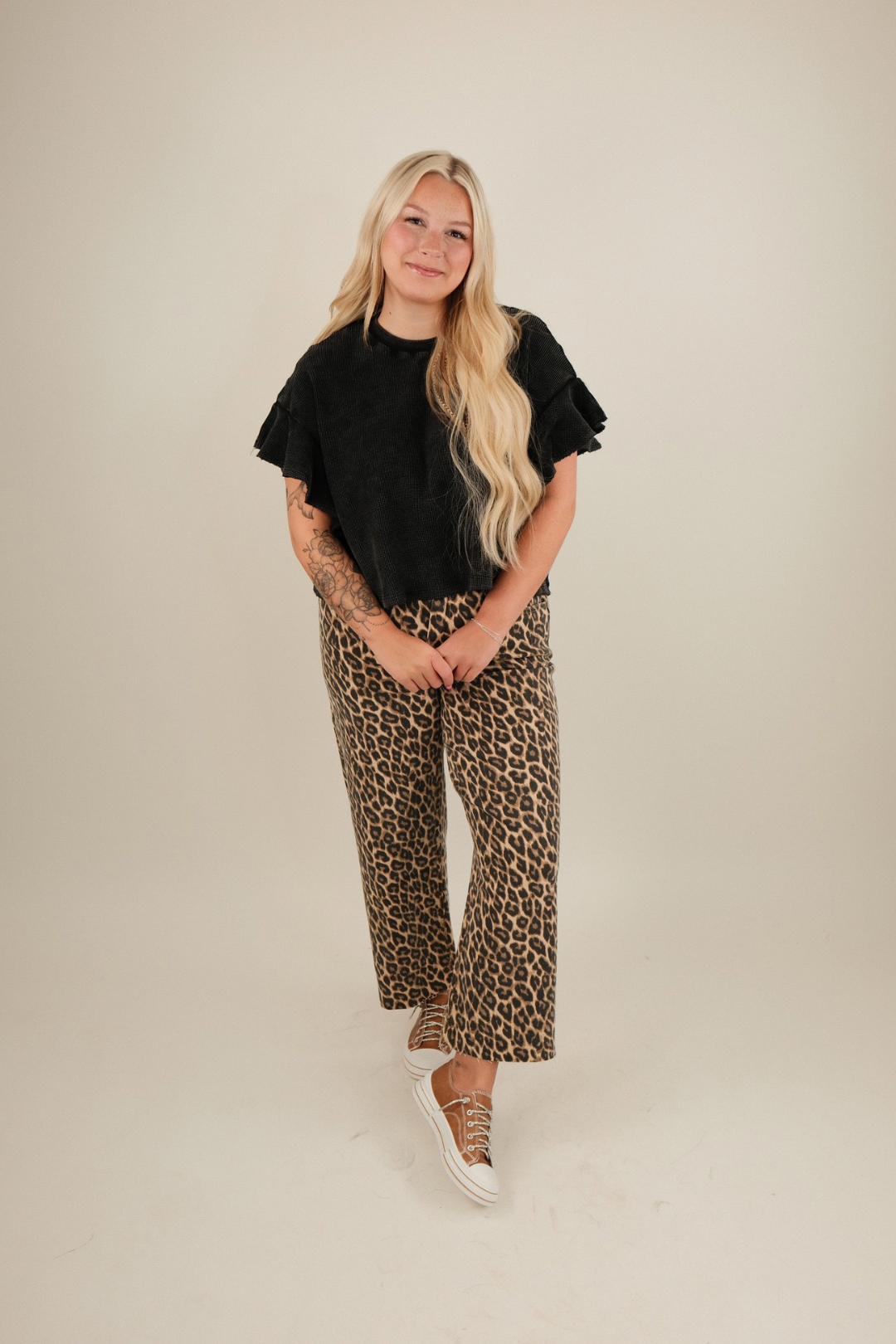 Dusty Trails Waffle Knit Crop