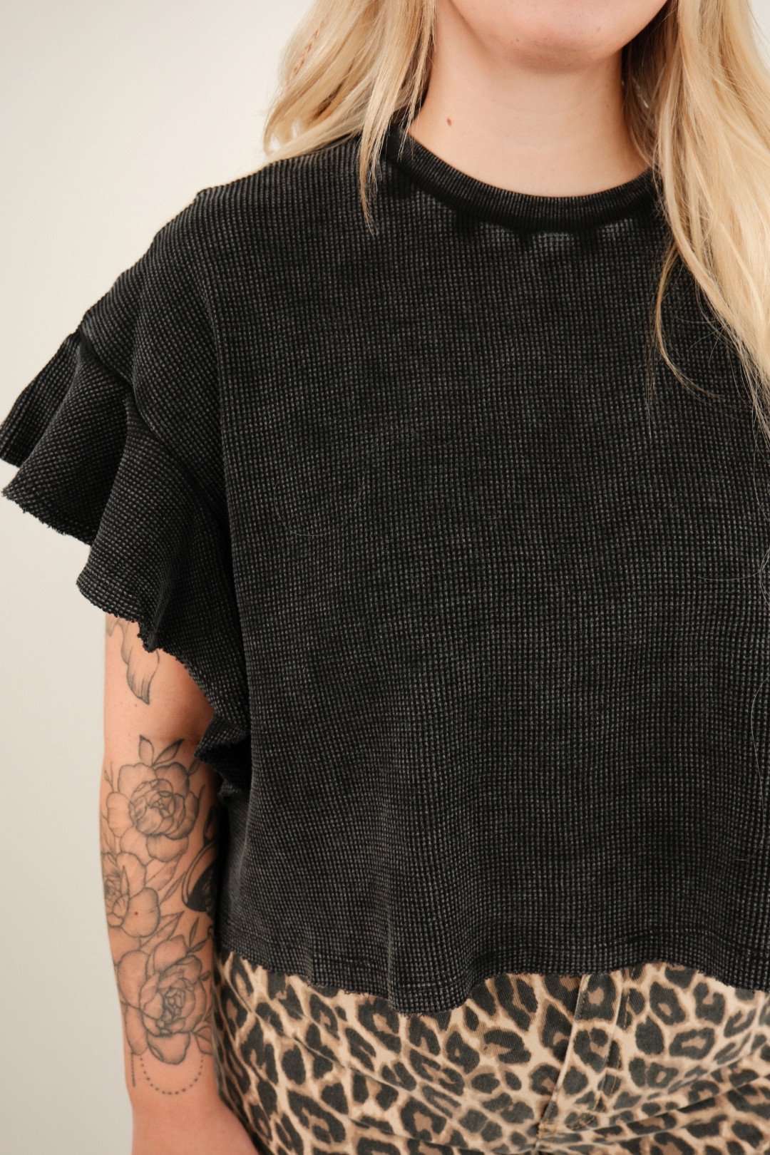 Dusty Trails Waffle Knit Crop