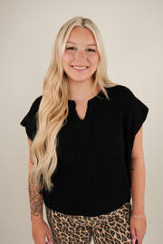 Mesa Notched Knit Crop