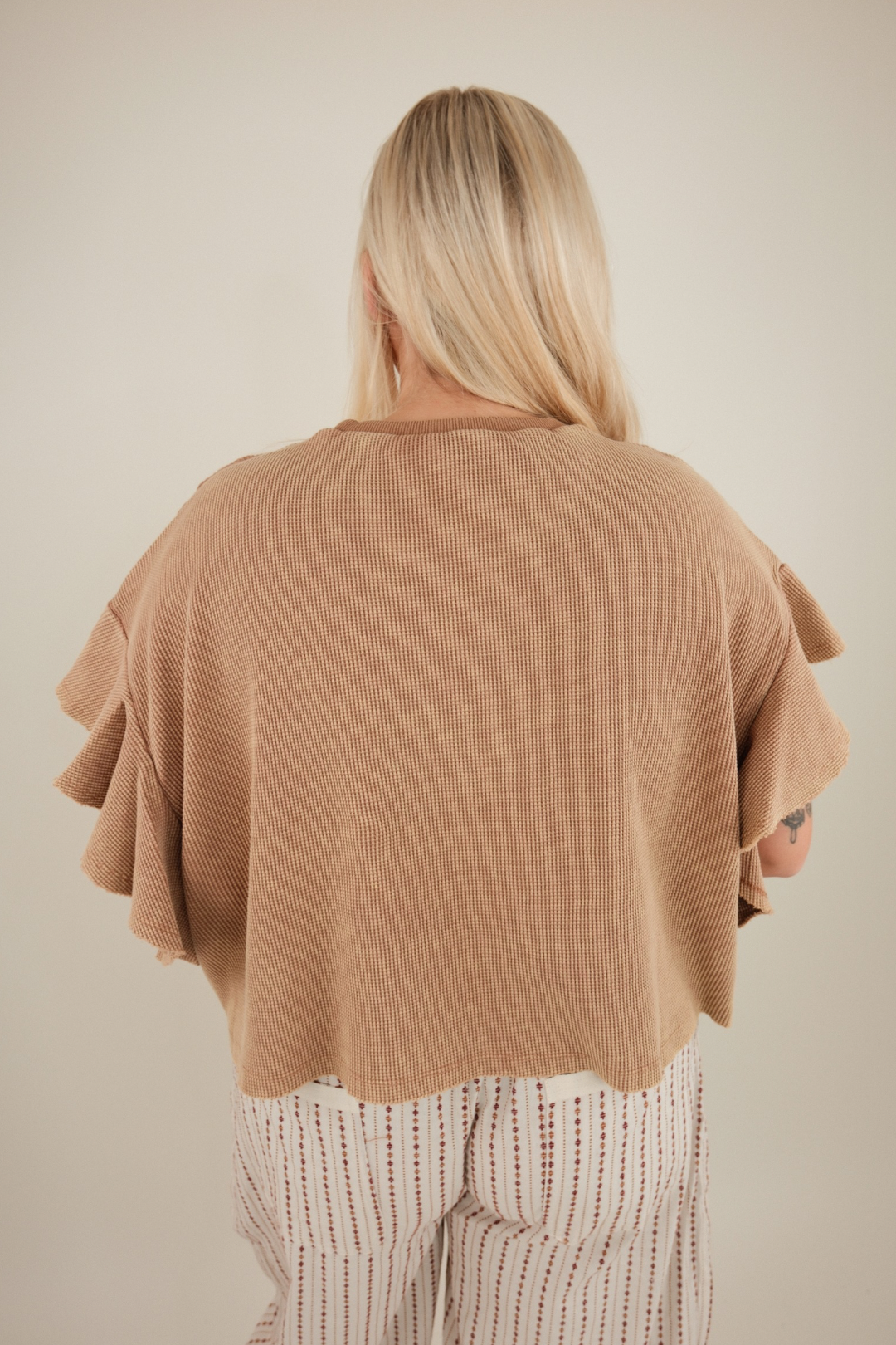 Dusty Trails Waffle Knit Crop
