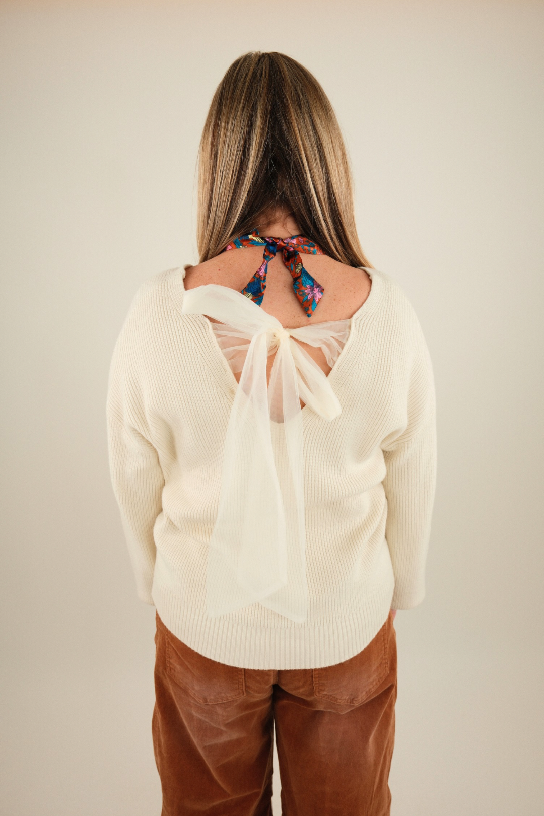 Ribbon Ridge Sweater - Cream