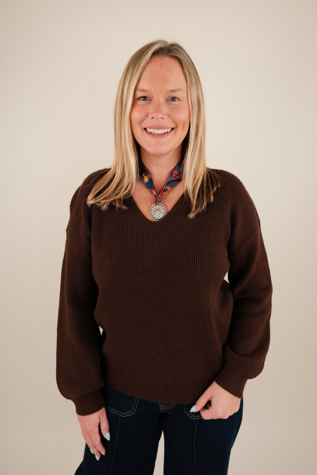 Ribbon Ridge Sweater - Brown
