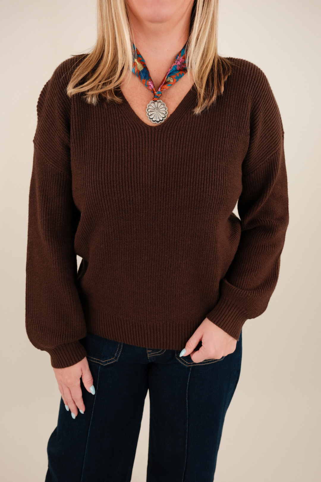 Ribbon Ridge Sweater - Brown