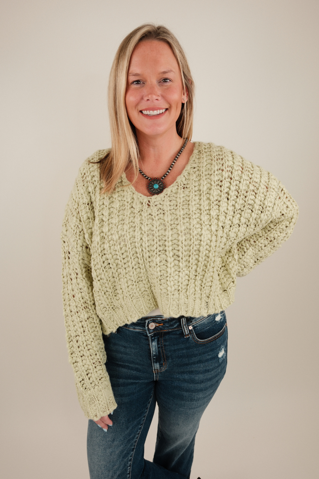 Saddlebrook Knit Cropped Sweater