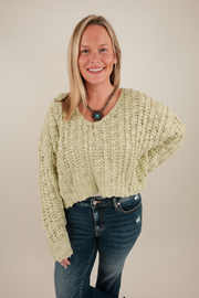 Saddlebrook Knit Cropped Sweater