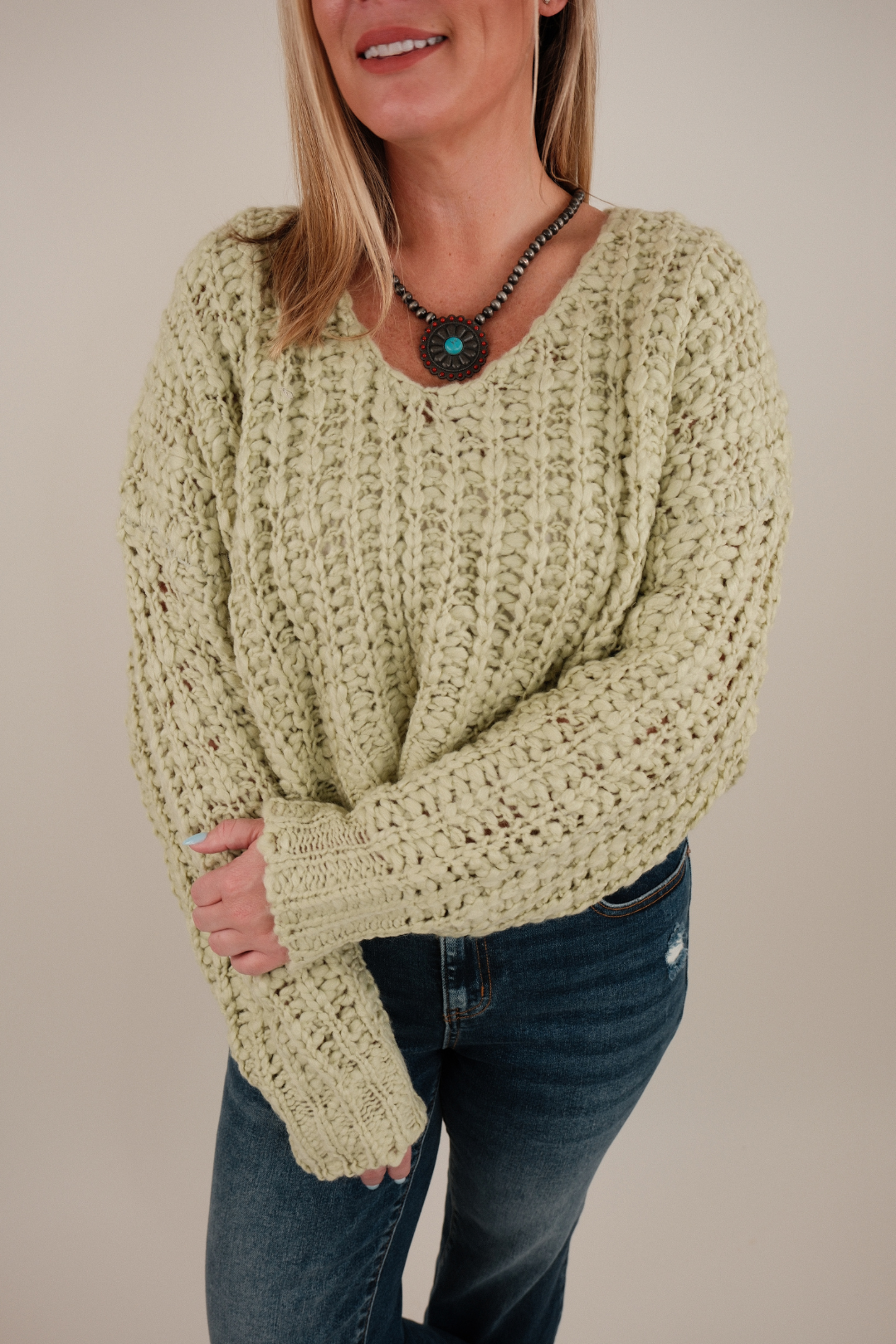 Saddlebrook Knit Cropped Sweater