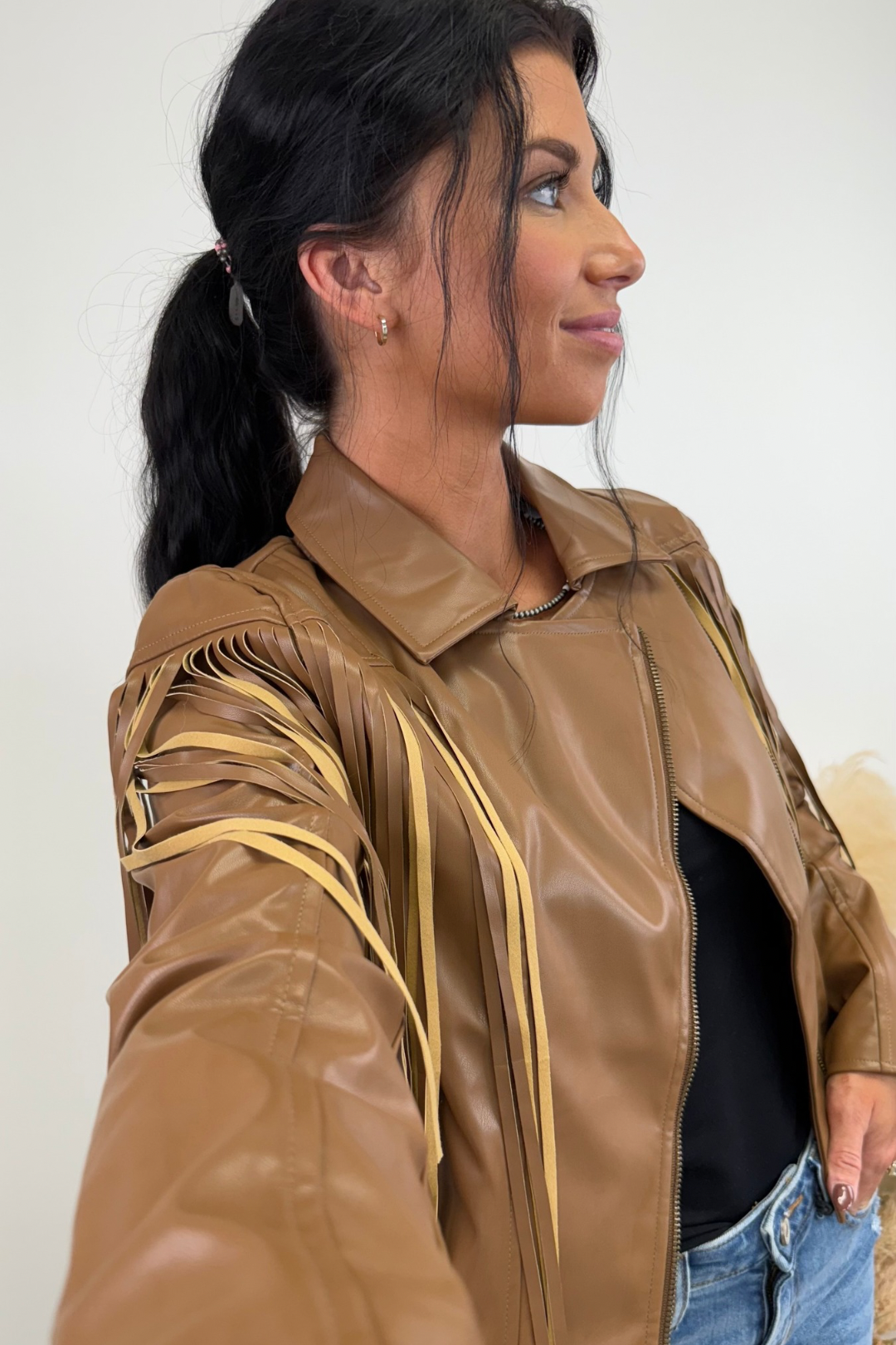 Rodeo Rebel Fringe Moto Jacket