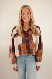 Rustic Canyon Patchwork Shacket