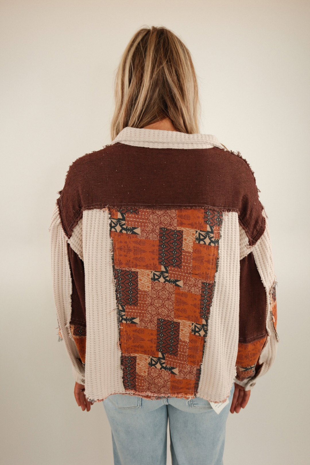 Rustic Canyon Patchwork Shacket