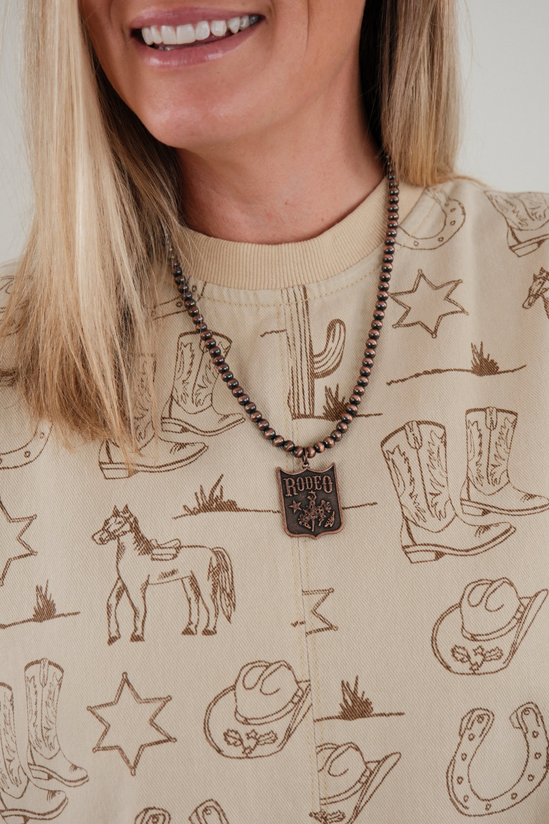 Rodeo Rider Beaded Necklace Petite