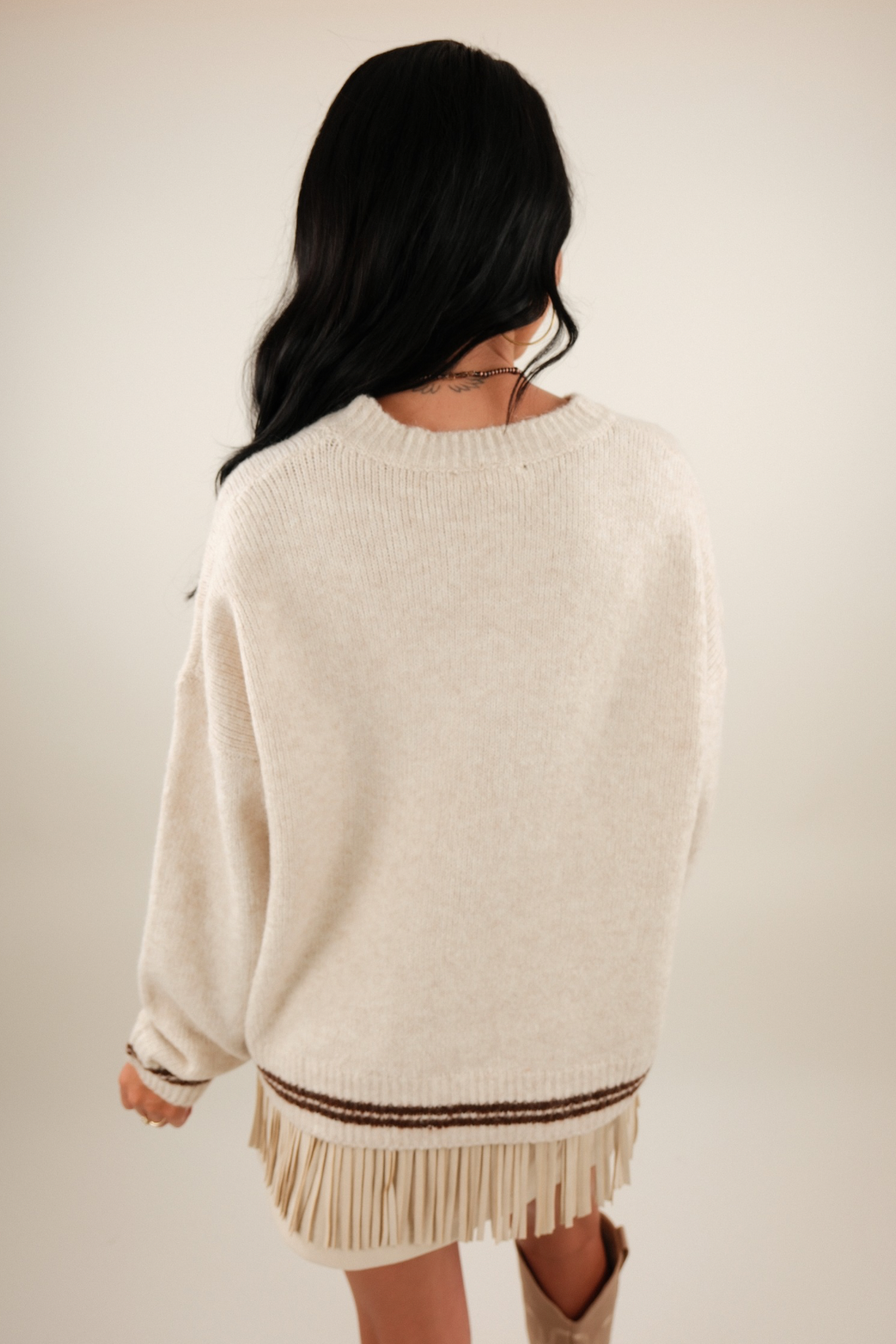 See You Cowboy Embroidered Sweater