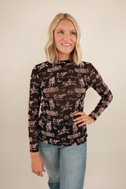 Velvet Dreams Mesh Top