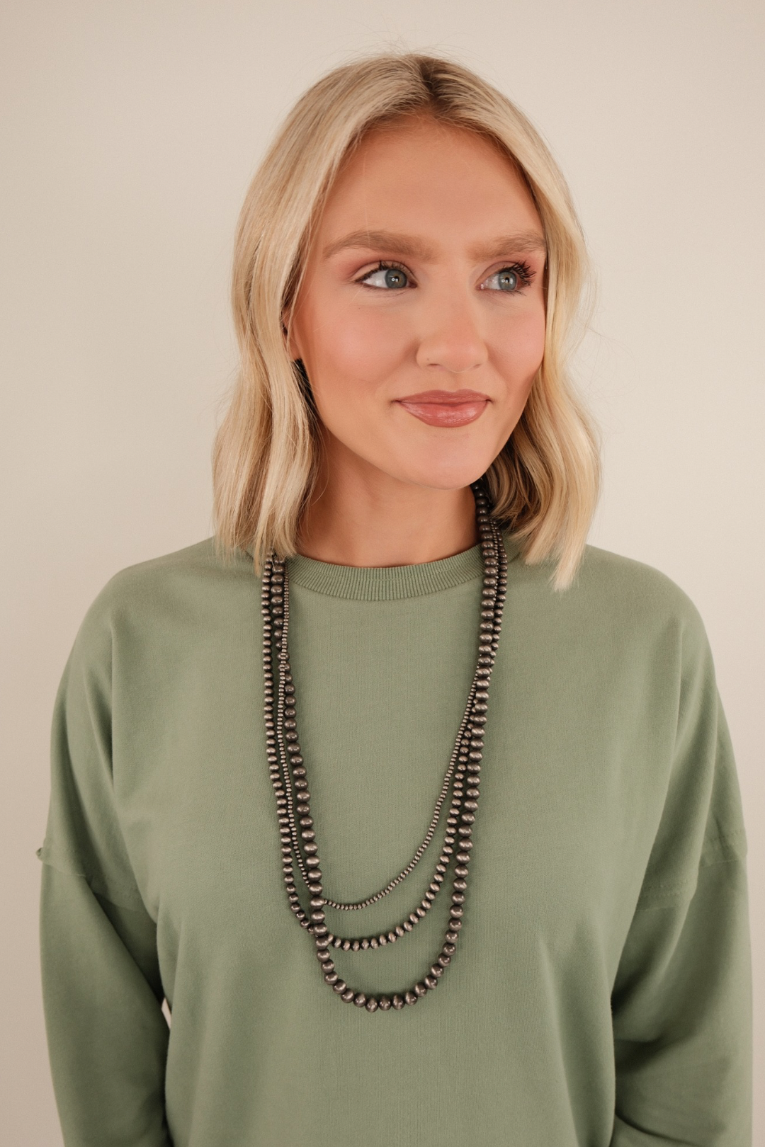 Moonlit Mesa Triple Strand Necklace