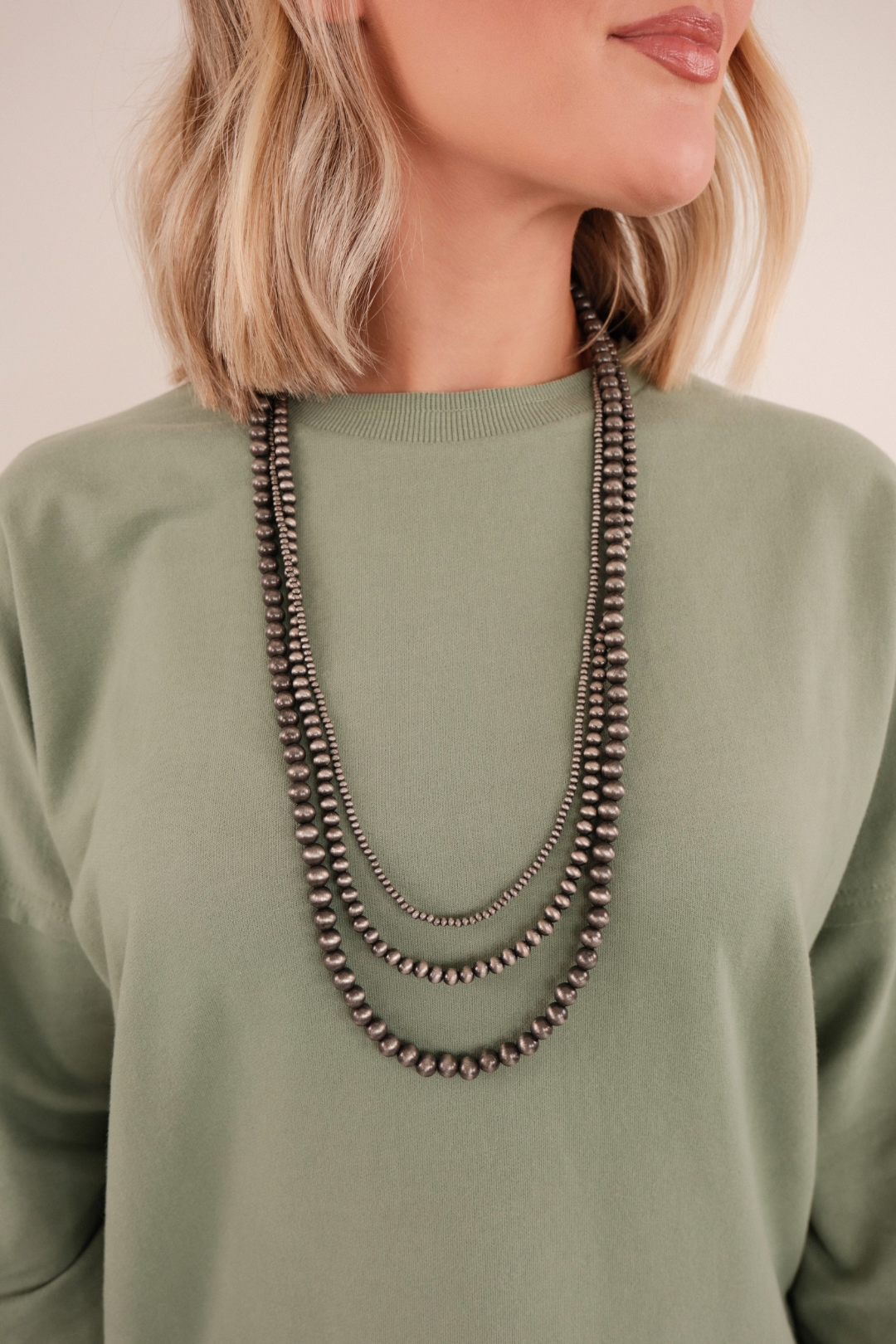Moonlit Mesa Triple Strand Necklace