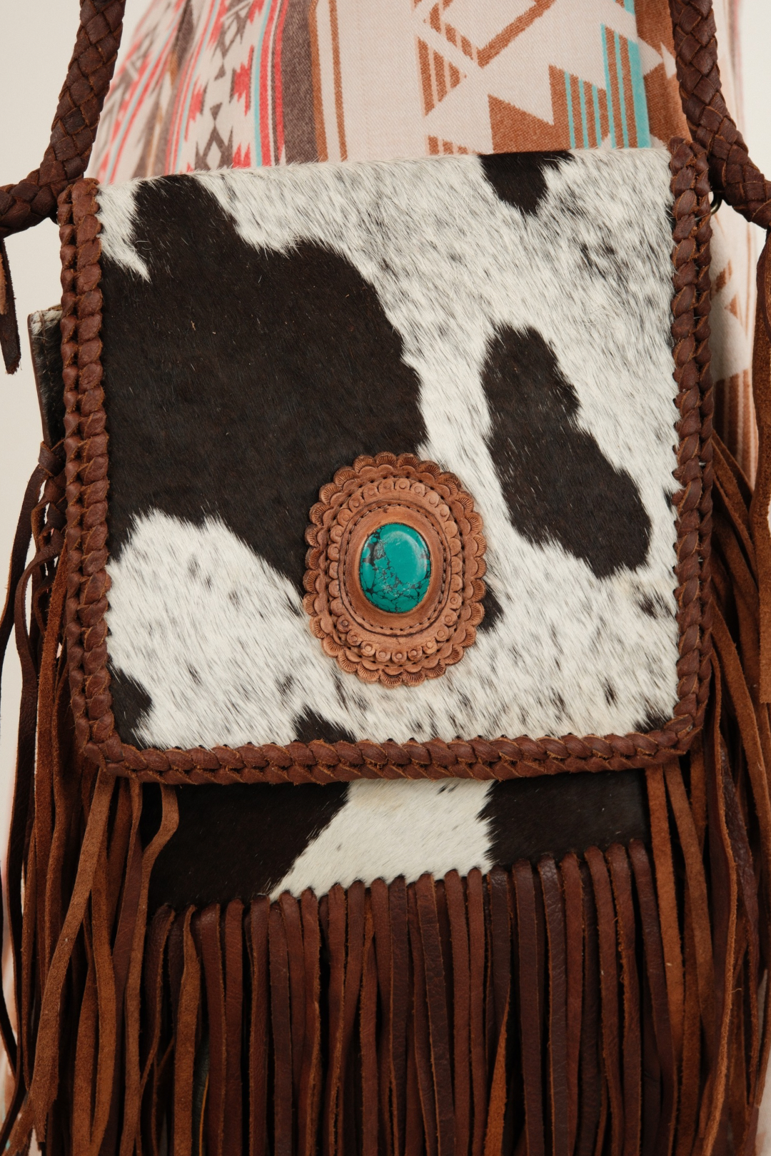 Turquoise Canyon Cowhide Crossbody