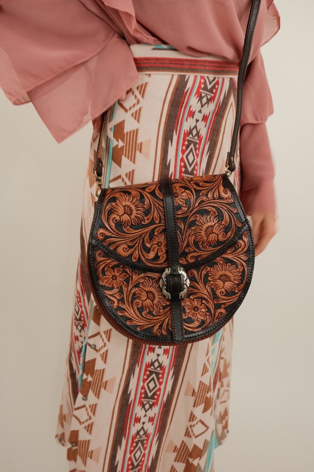 Sonoran Bloom Round Bag