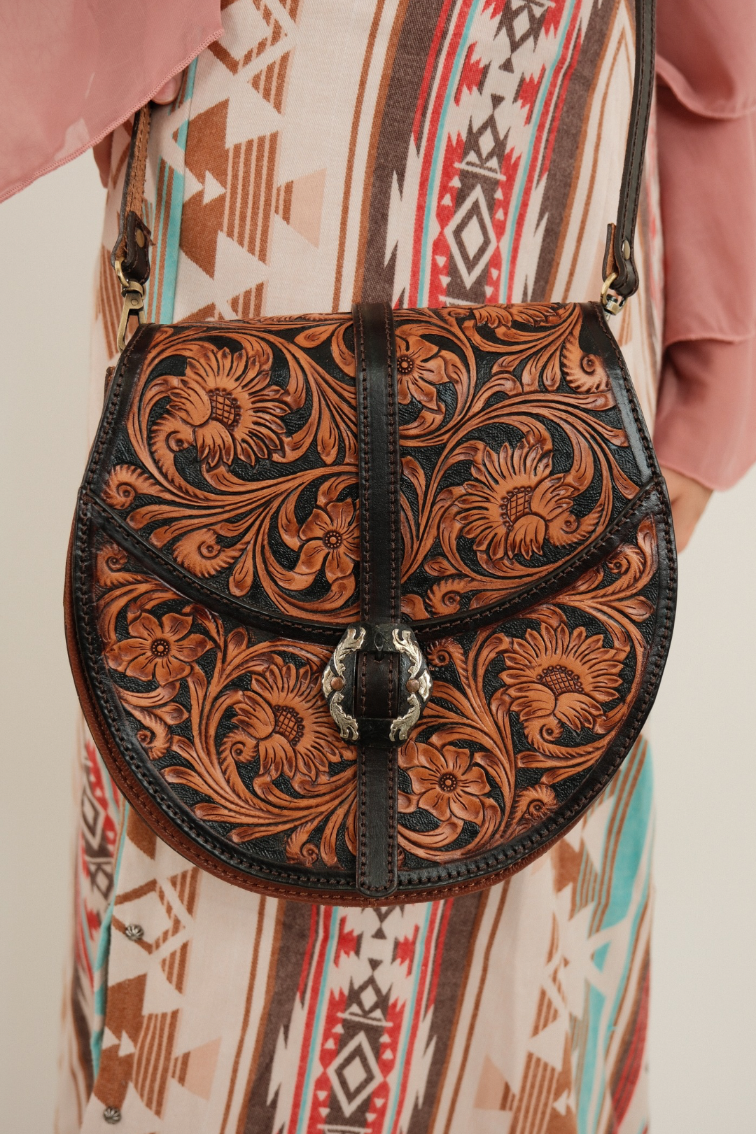 Sonoran Bloom Round Bag