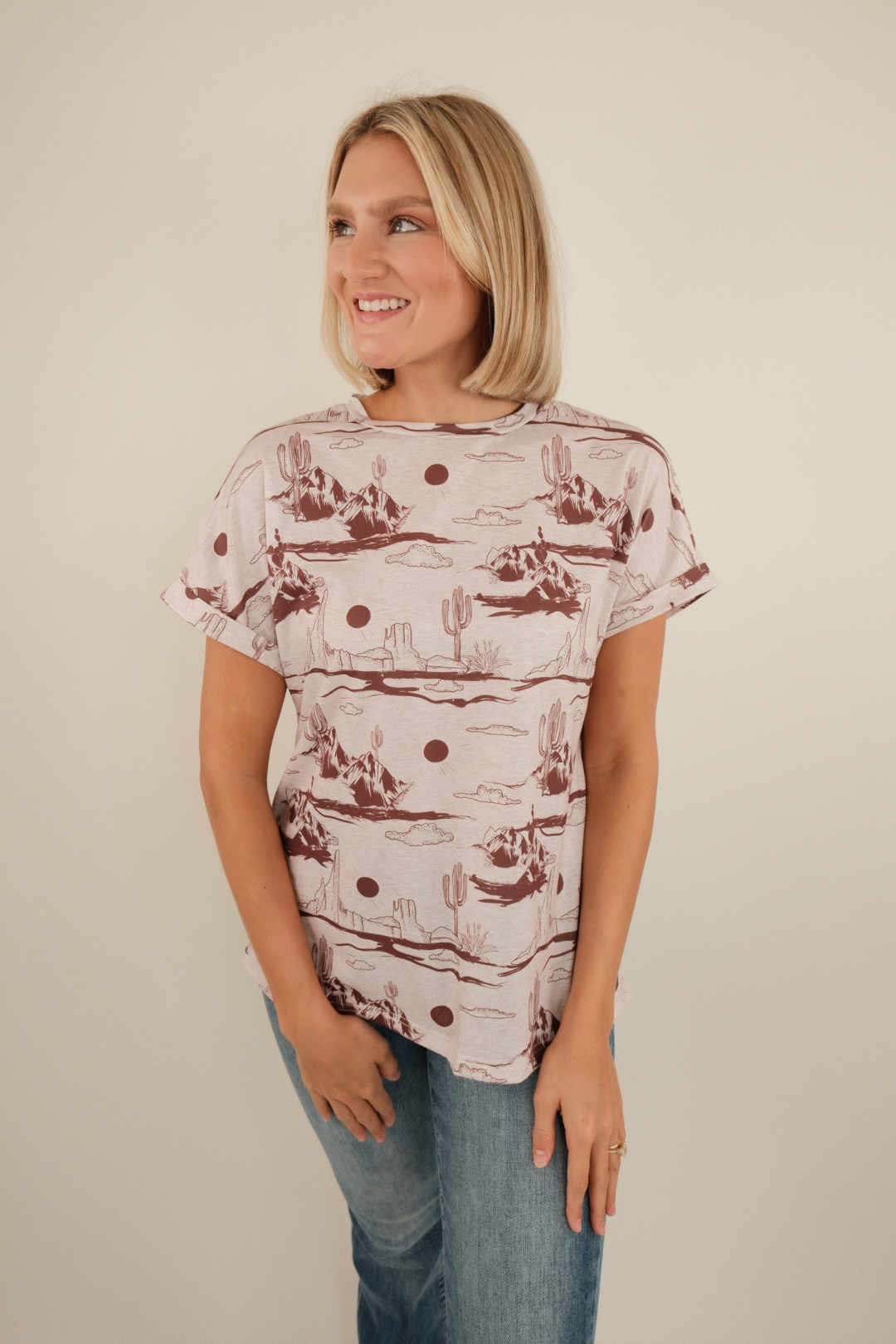 Blush Mesa Western Top