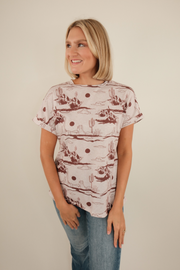 Blush Mesa Western Top