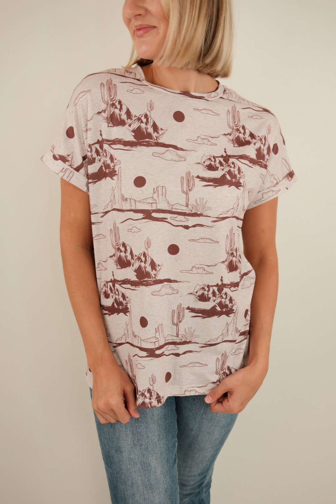 Blush Mesa Western Top