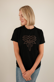 Golden Stitch Rhinestone Tee