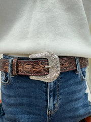 Saddle Crest Cowhide Belt