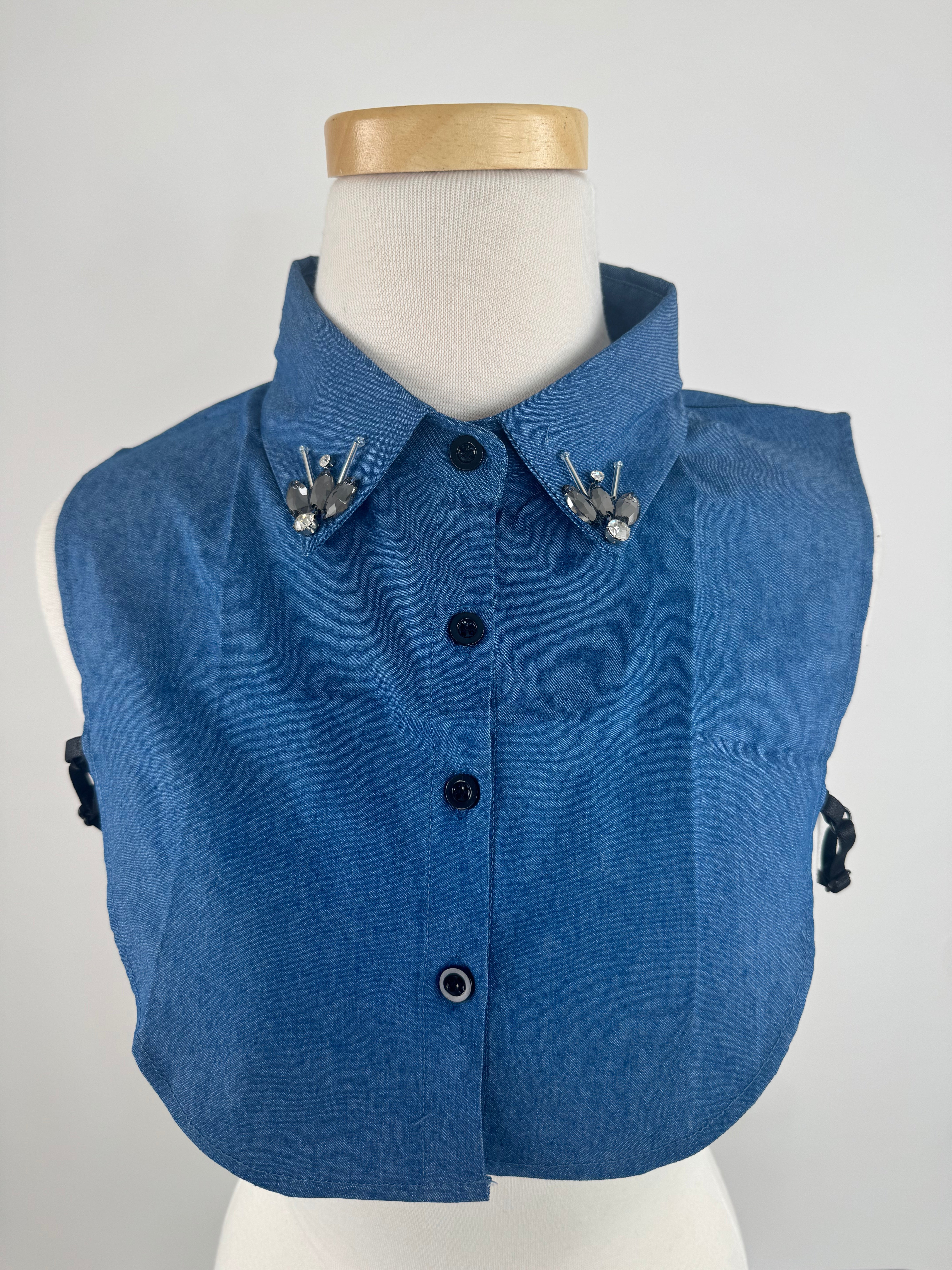 Denim Gem Detachable Collar