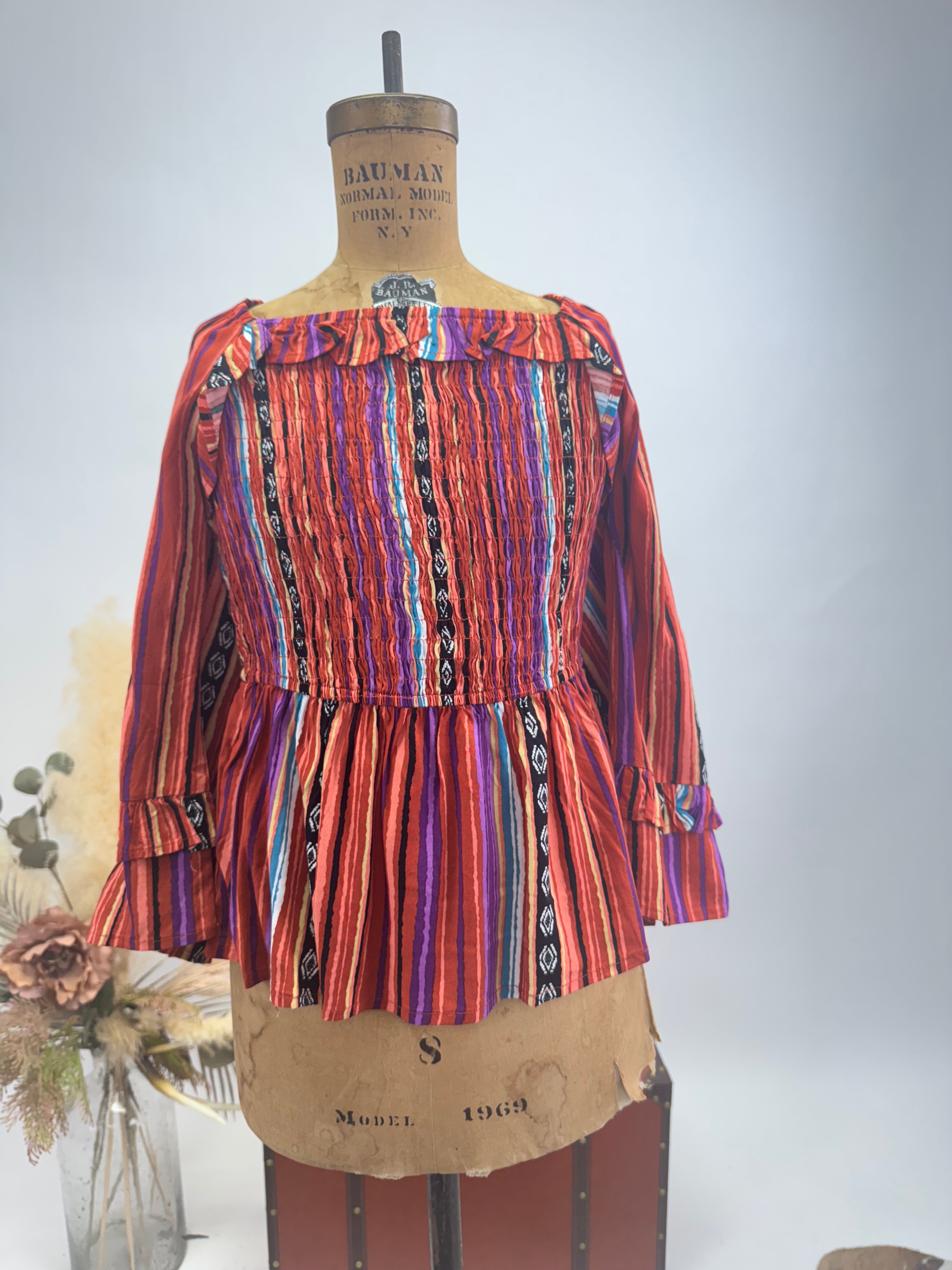 Sunset Ruffle Blouse