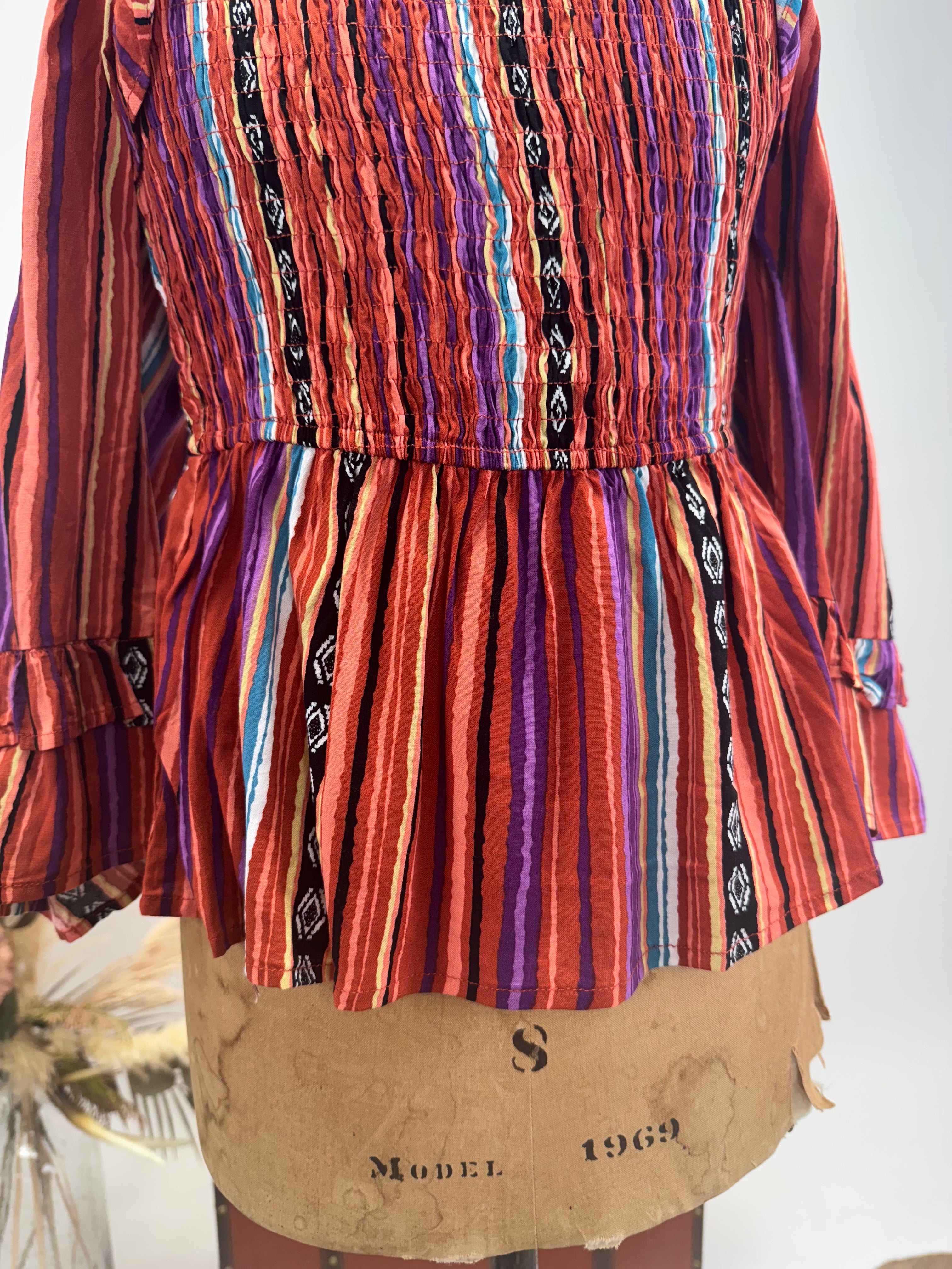 Sunset Ruffle Blouse