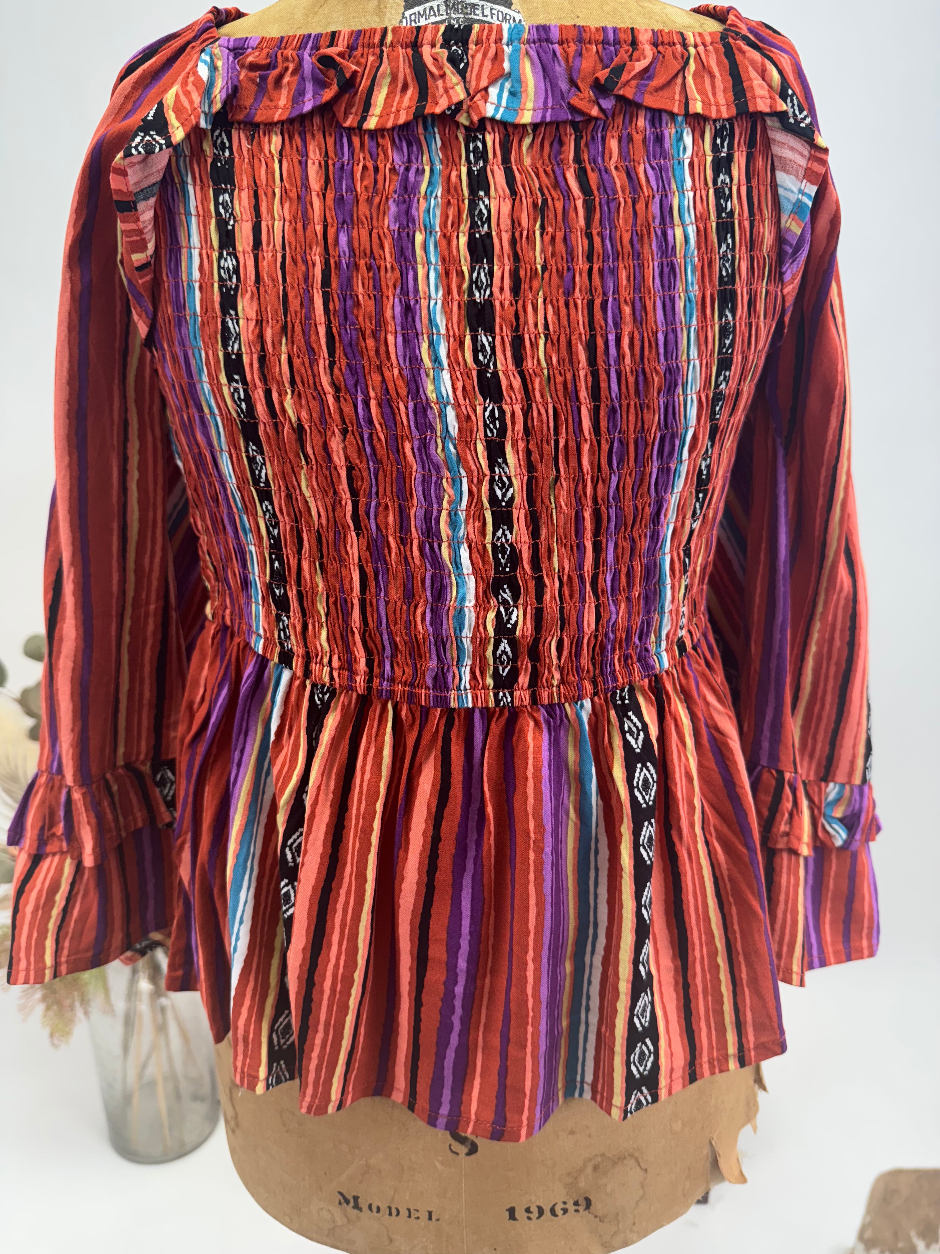 Sunset Ruffle Blouse
