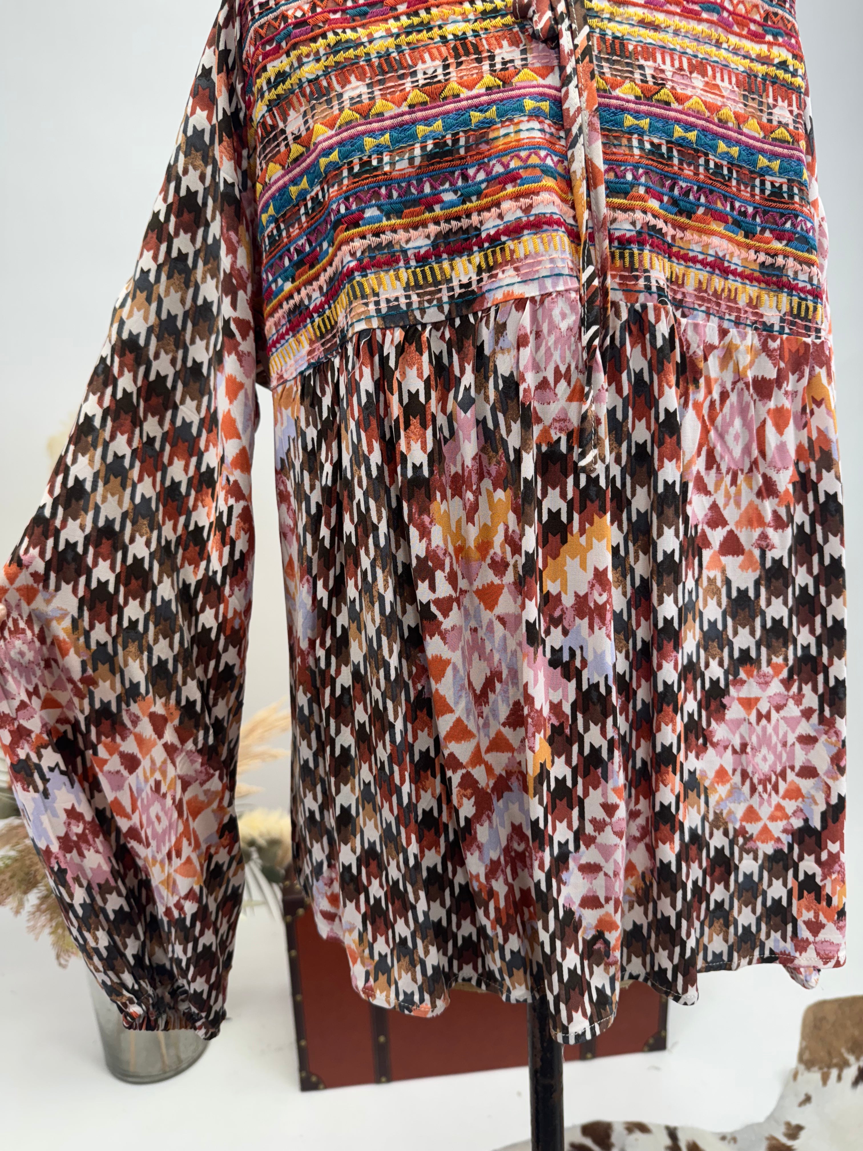 Painted Desert Embroidered Blouse