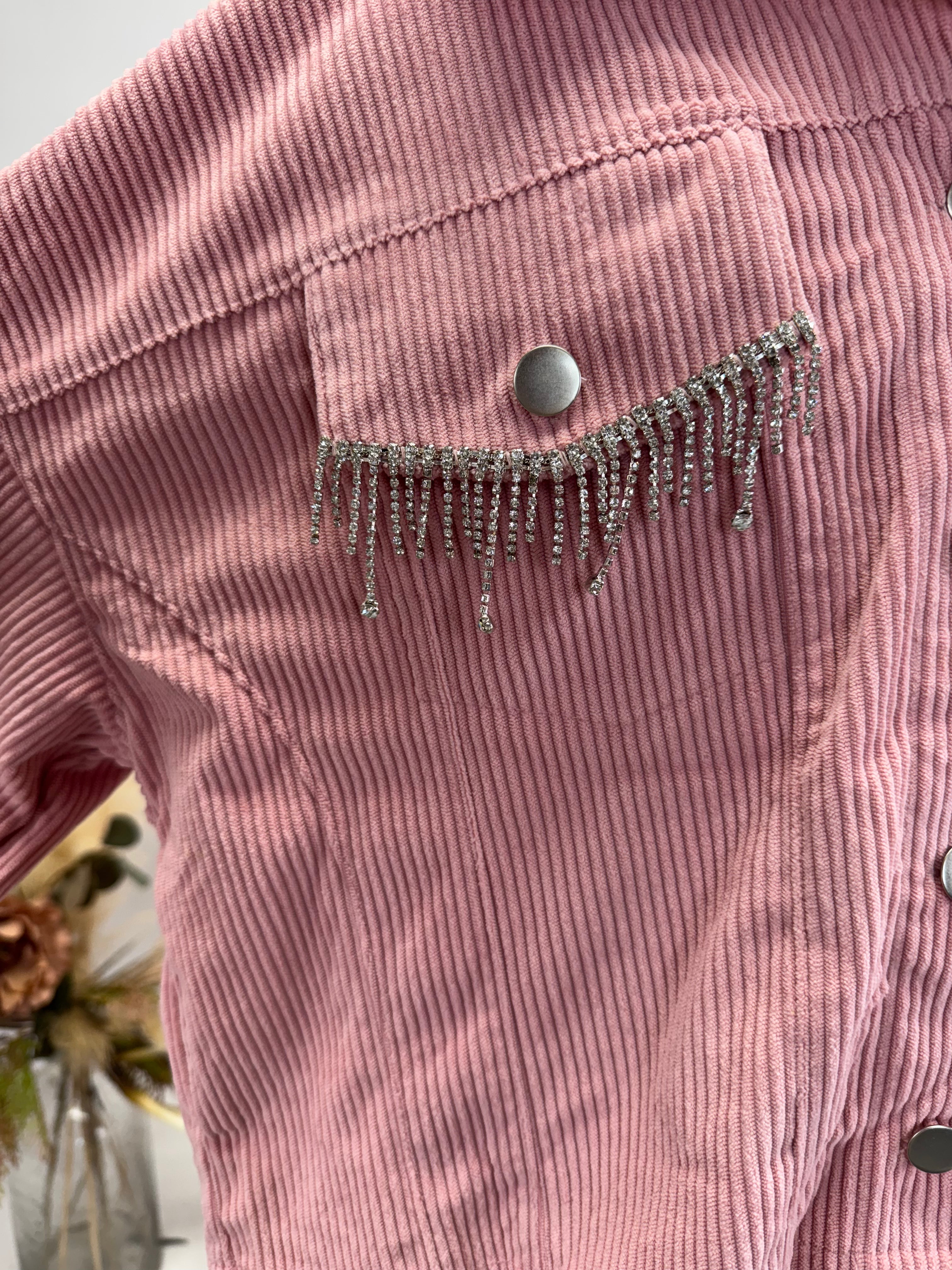 Diamond Dust Rhinestone Fringe Jacket