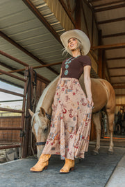 Wild Reverie Twill Maxi Skirt