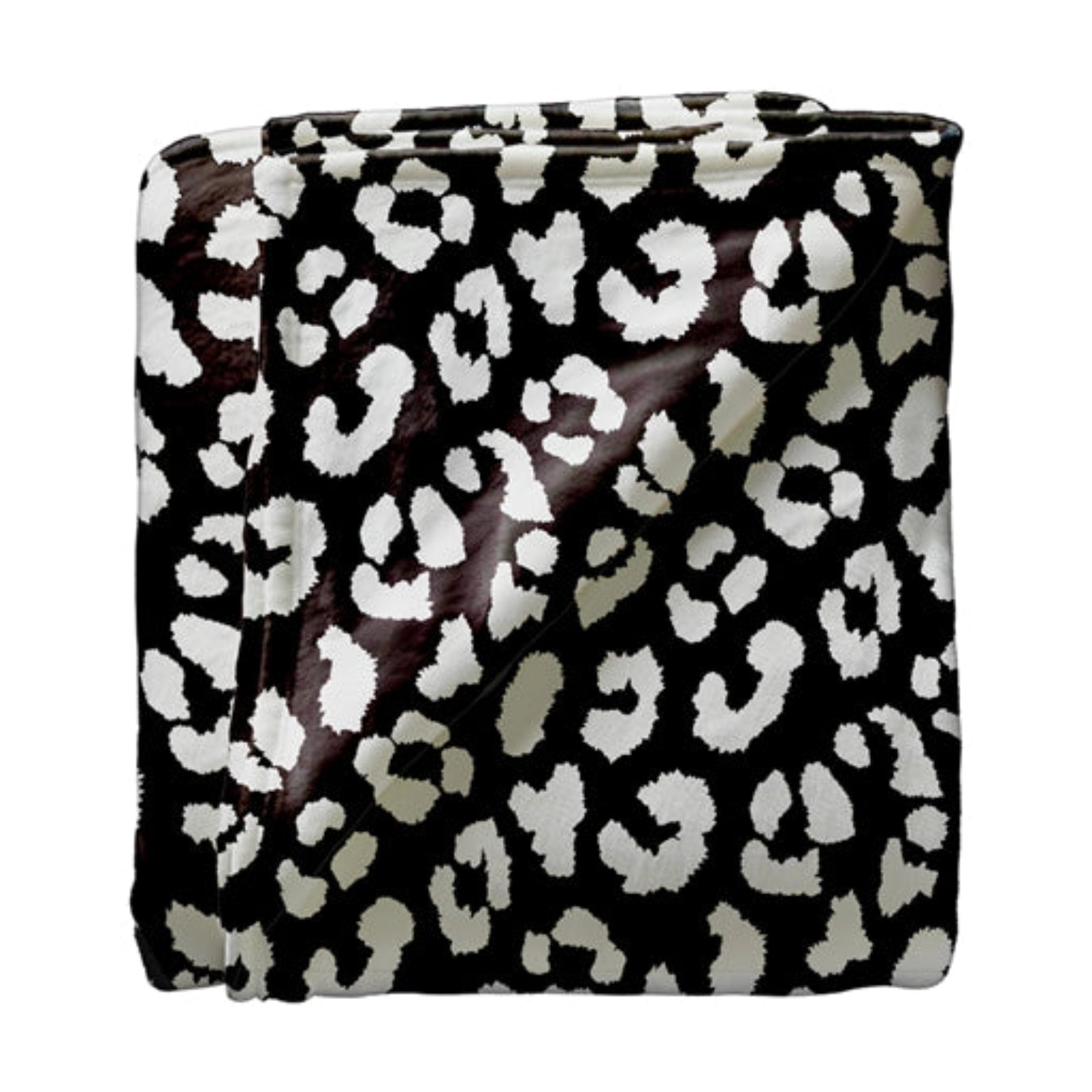 Snowcat Luxe Leopard Throw Blanket