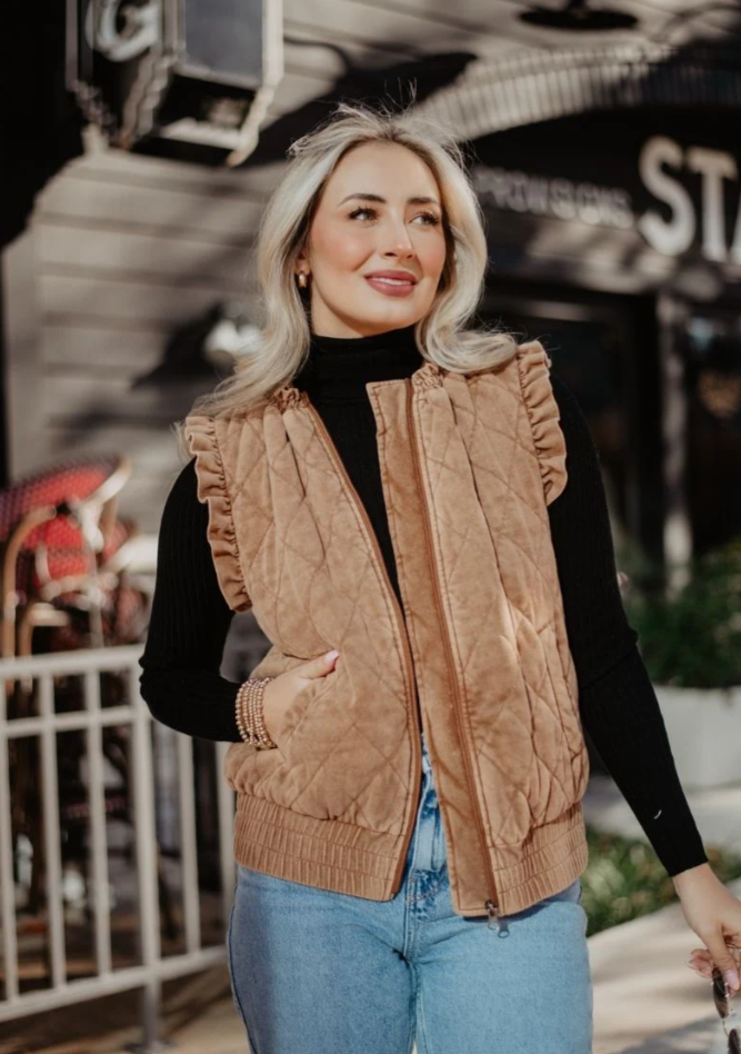 Saddlebrook Ruffle Vest