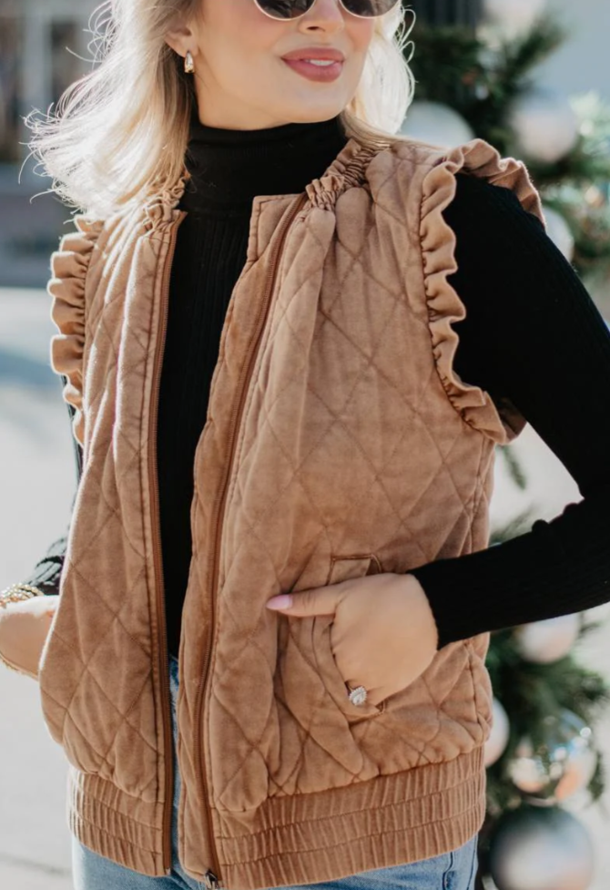 Saddlebrook Ruffle Vest