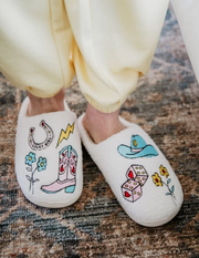 Lucky Charm Cowgirl Slippers