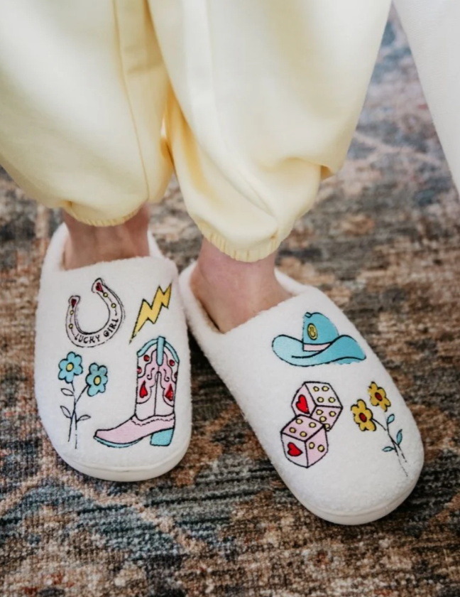 Lucky Charm Cowgirl Slippers