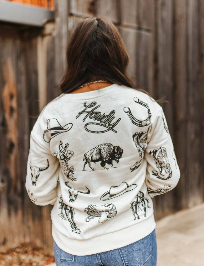 Lucky & Blessed Rodeo Graphic Pullover