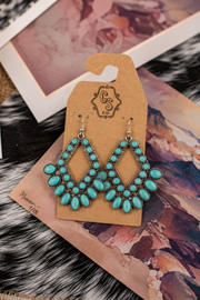 Turquoise Chandelier Style Earrings