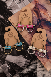 Double Trouble Snaffle Earrings