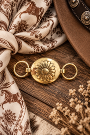 Sunlit Daisy Scarf Slide