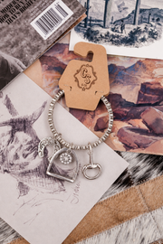 Lucky in the Saddle Charm Bracelet