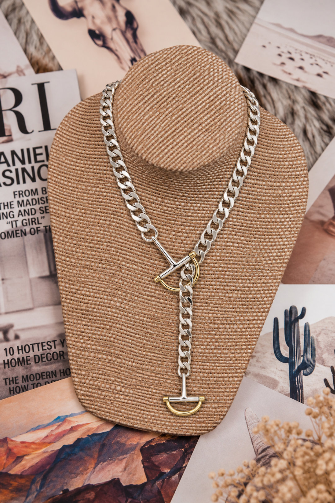 Equestrian Edge Lariat Necklace