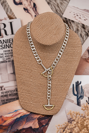 Equestrian Edge Lariat Necklace