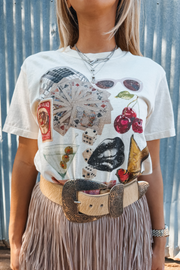 Cowgirl Junk Cropped Graphic Tee