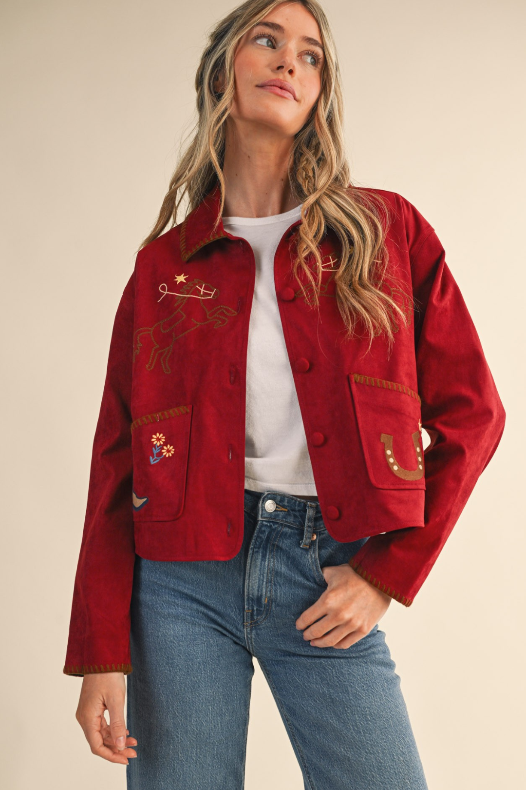 Trailblazer Suede Embroidered Jacket